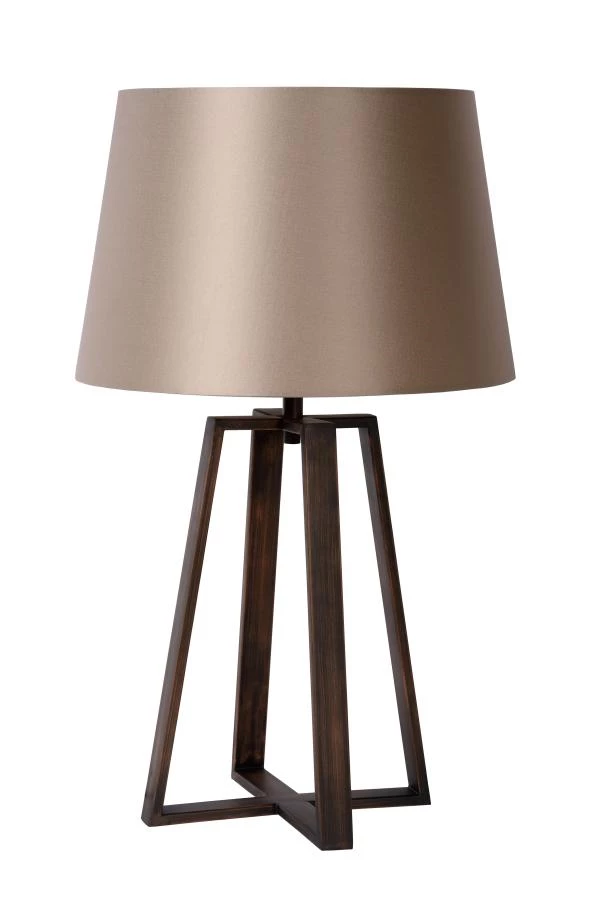 Lucide COFFEE - Lampe de table - Ø 38 cm - 1xE27 - Rouille - éteint